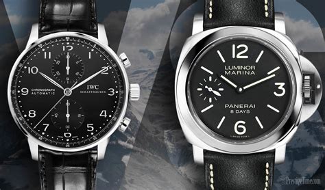 IWC Portuguese VS Panerai Luminor .